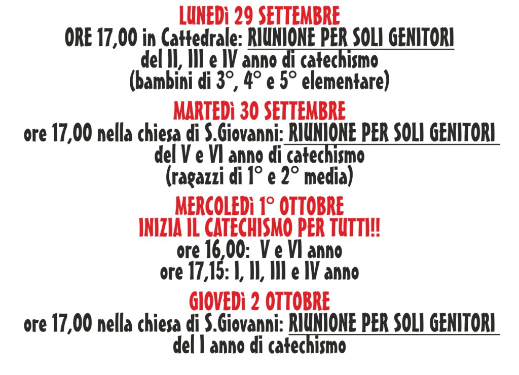 testo anno catechistico 2014